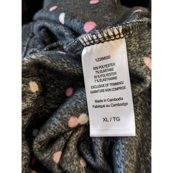 Kate Spade New York Pajamas Set Womens XL Black Polka Dot Velour Loungewear Cozy - Picture 4 of 7